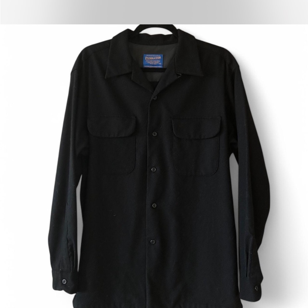 *sold* Pendleton Black Men's Wool Shirt